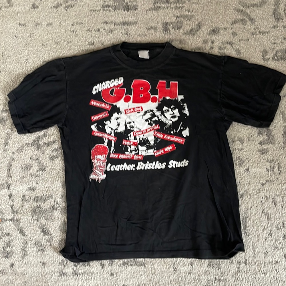 Vintage Black Punk Band British T-Shirt